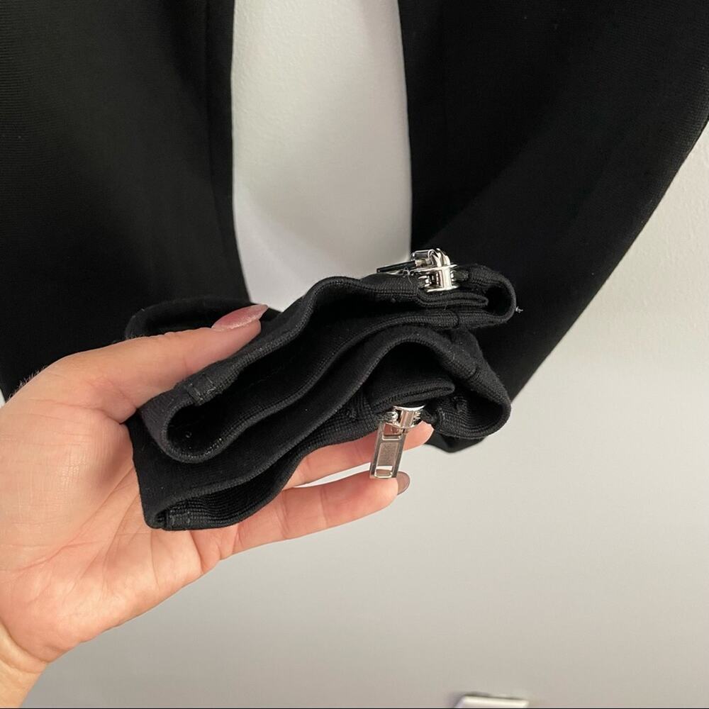 Givenchy Paris | Womens Black Slim Skinny Pant Ankle & Butt Zippers Luxury Small - Picture 6 of 10